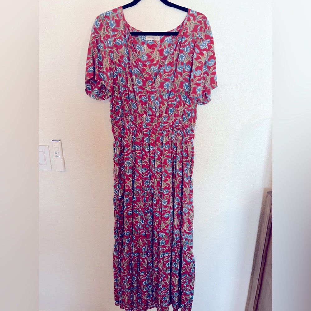 Natural Life. floral, short sleeve dress